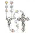  CRYSTAL MULTI FACETED BEAD ROSARY 